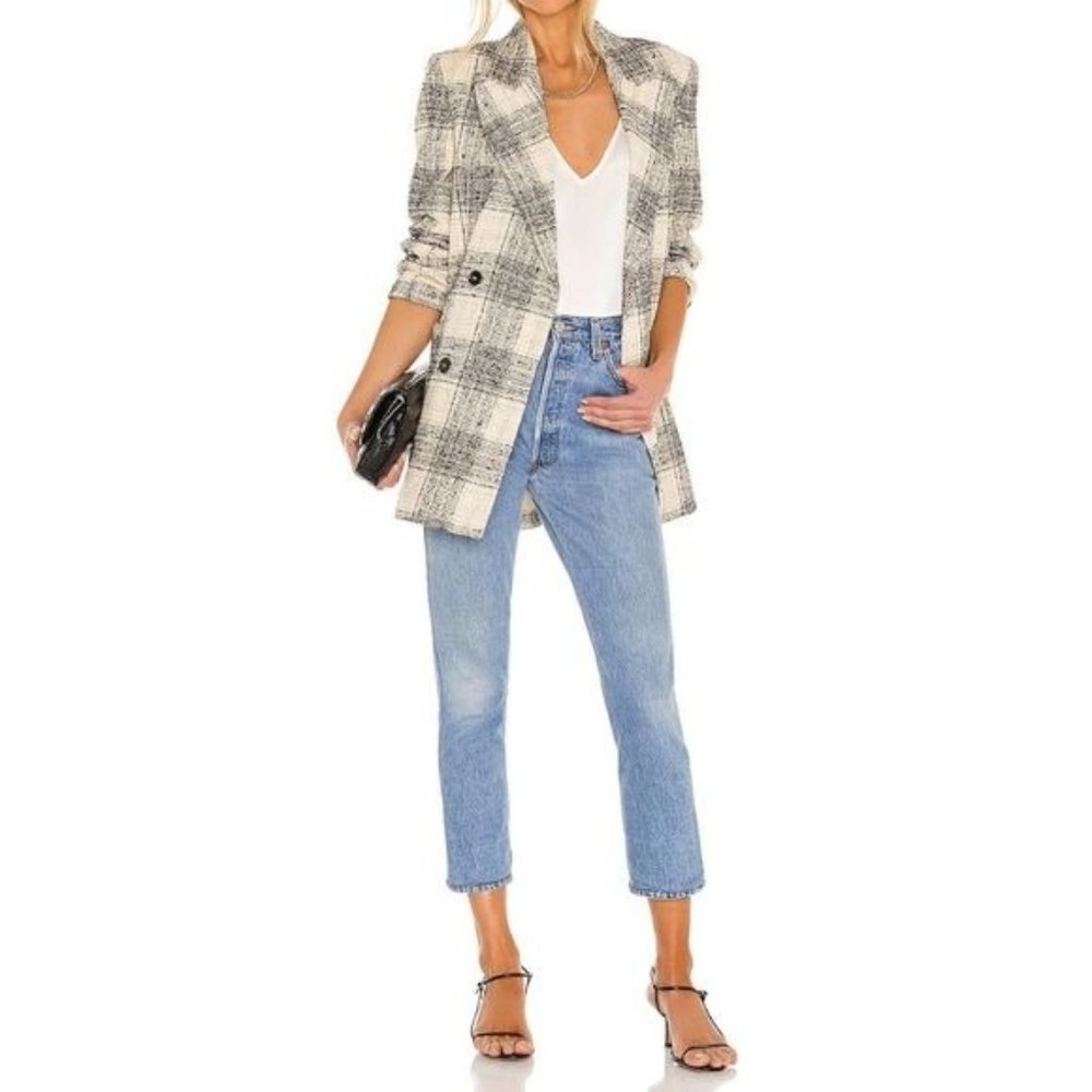 Essential Antwerp New Zanting Oversized Plaid Blazer Womens Size 36 US 4 - Picture 16 of 16